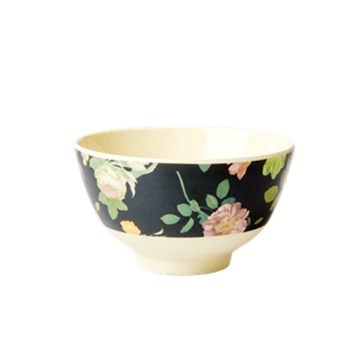 Rice Melamin Schüssel Small Dark Rose Print