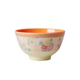 Rice Melamin Schüssel klein Embroidery Flowers Print