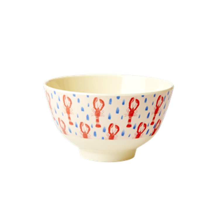 Rice Melamin Schüssel Small Lobster Print