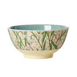 Rice Melamin Schüssel Snowdrop Print