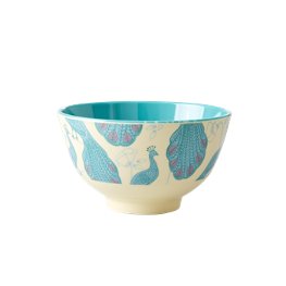 Rice Melamin Schüssel Small Pfau Print