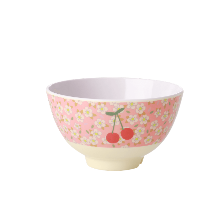 Rice Melamin Schüssel klein - small Flowers and Cherry Print