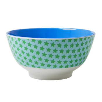 Rice Melamin Schüssel Two Tone with Star Print