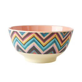 Rice Melamin Schüssel Zig Zag Print