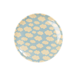 Dessertteller Melamin mit Wolke Print