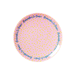 Dessertteller Melamin mit Raindot Print