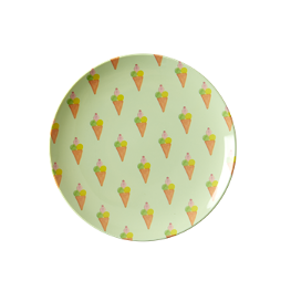 Dessertteller Melamin mit Summer Print