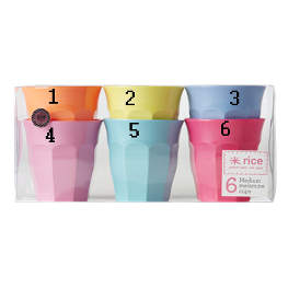 Rice Melamin Becher uni gross