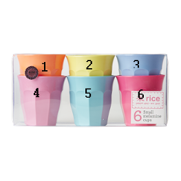 Rice Melamin Becher uni diverse Farben
