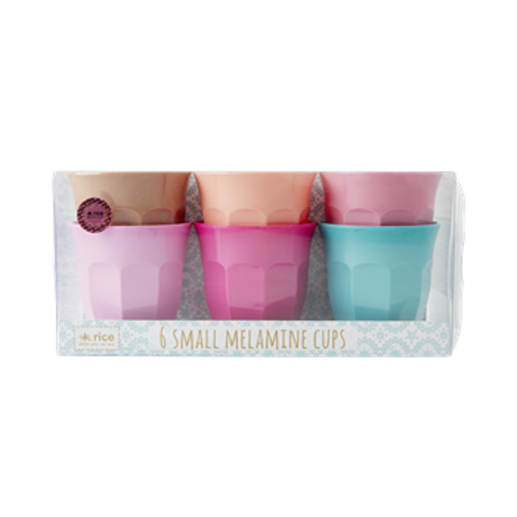 Rice Becher 6er Set Life is Better in Color klein