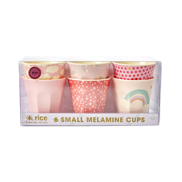 Rice Becher 6er Set klein Regenbogen Print