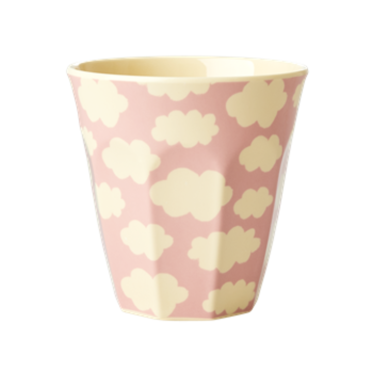 Rice Melamin Becher Cloud Print Pink