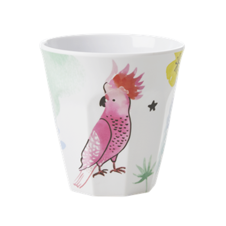 Rice Melamin Becher Cockatoo Print