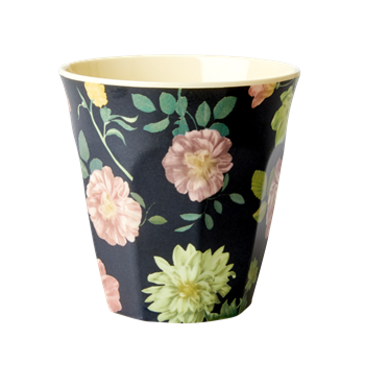 Rice Melamin Dark Rose Print