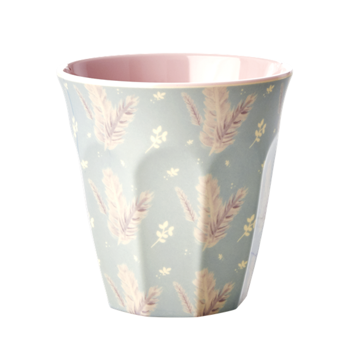 Rice Melamin Becher Feather Print