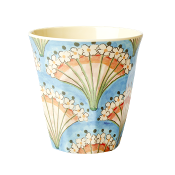Rice Melamin Becher Flower Fan Print