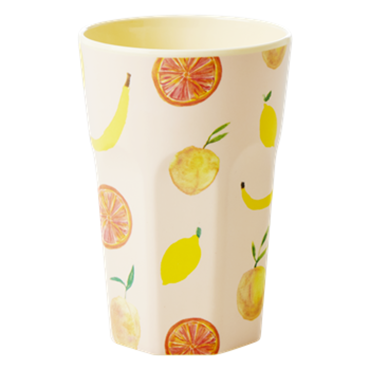 Rice Melamin Becher gross Happy Fruits Print