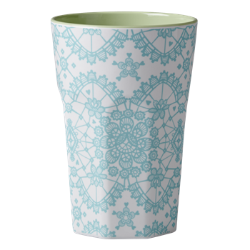 Rice Melamin Becher gross Lace print mint