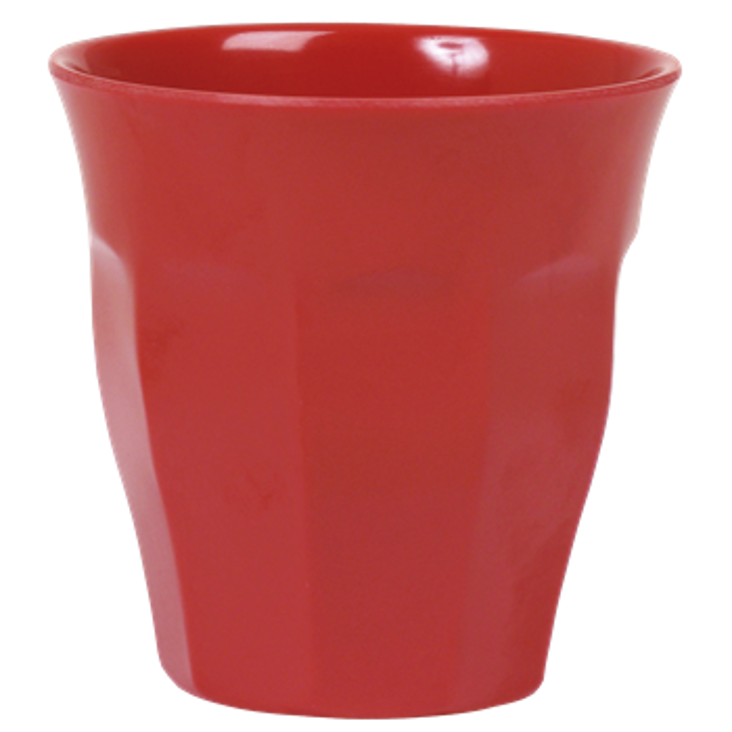 Rice Melamin Becher uni gross Rot