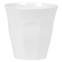 Rice Melamin Becher uni gross Weiss