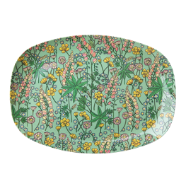 Rice Melamin Platte Lupin Print