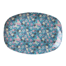 Rice Melamin Platte Small Flower Print