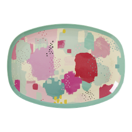 Rice Melamin Platte Splash Print