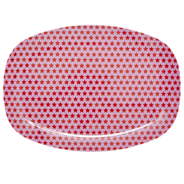 Rice Melamin Platte Sterne Girls Print