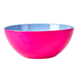 Salatschüssel Fuchsia und Hellblau von Rice