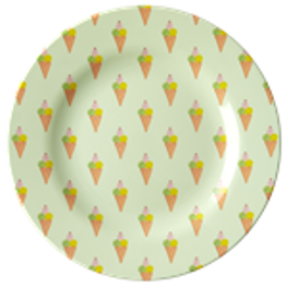 Teller mit Ice Cream Print