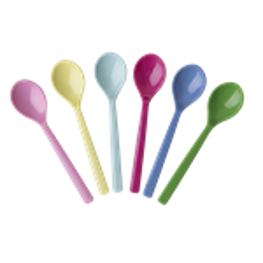 Rice Melamin Löffel 6er Set Classic Colors