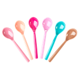 Rice Melamin Löffel 6er Set LBC Colors
