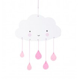 Mobile Wolke pink