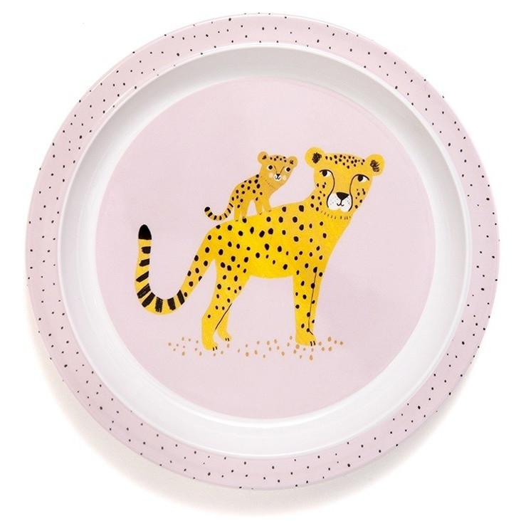 Kinderteller Melamin Leopard