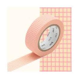 Original MT Masking Tape kleinkariert peach