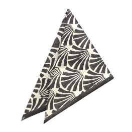 Stoff Servietten Deca Grey