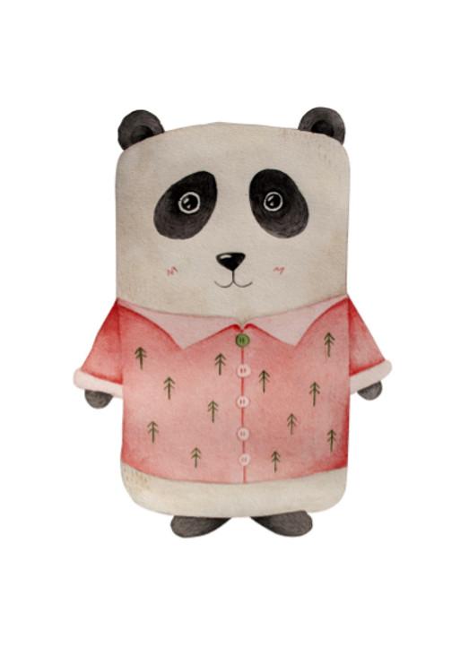 Postkarte Panda ROSA