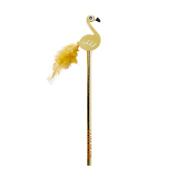 Bleistift mit Radiergummi Flamingo gold