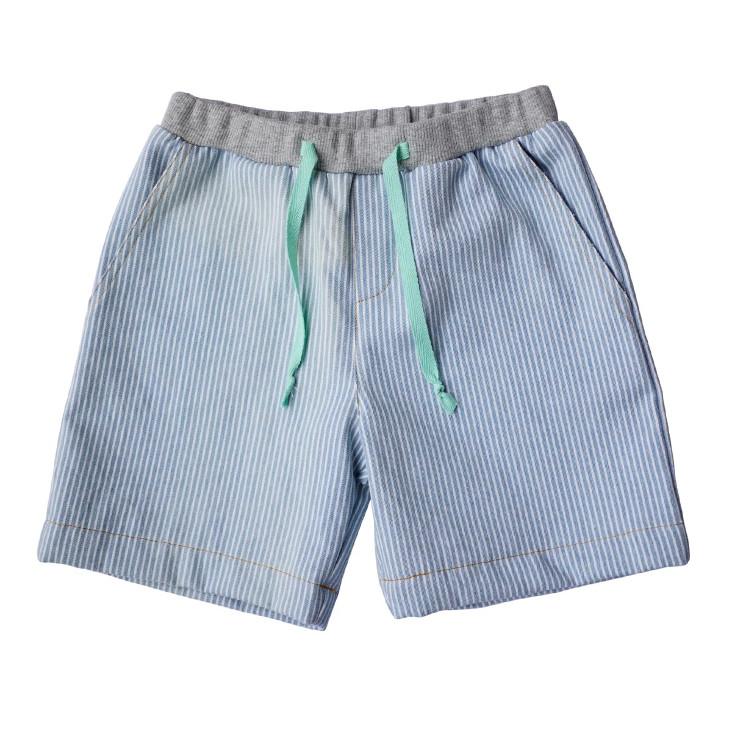 Shorts Hellblau gestreift