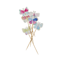 12 Party Sticks Schmetterlinge