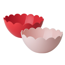 Salatschüssel mit Wellenrand