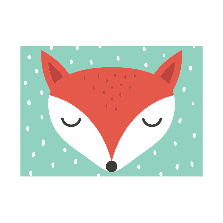 Postkarte Fuchs