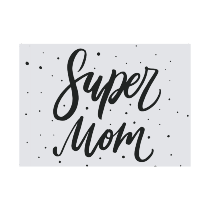 Postkarte Super Mom