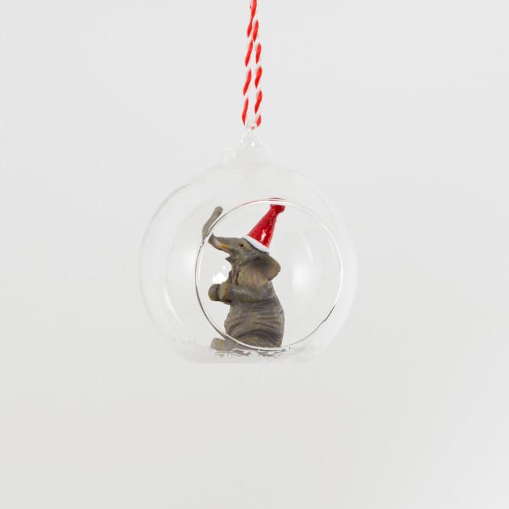 Weihnachtskugel Party-Elefant
