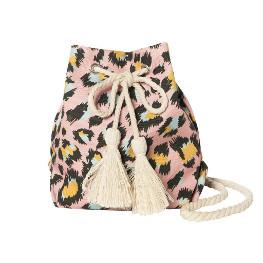 Coole Rucksack-Tasche in Einem Pink Leopard