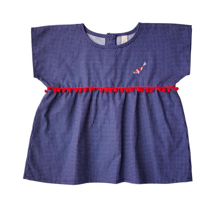 Shirt Dunkelblau Koi