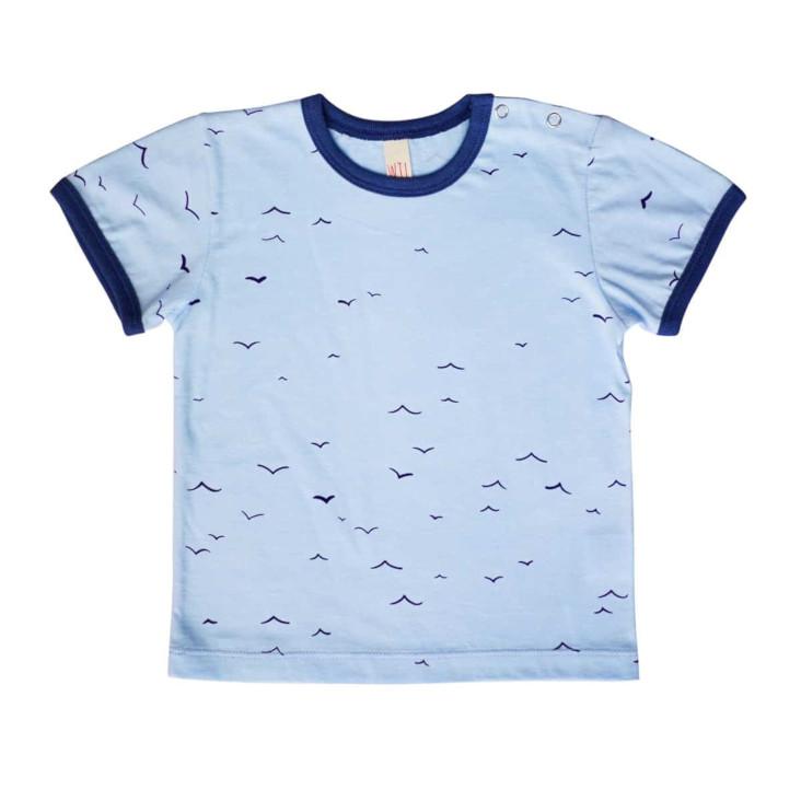 Tshirt Hellblau Möwe
