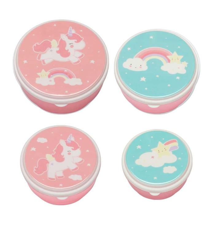 Snackdose Einhorn 4er Set