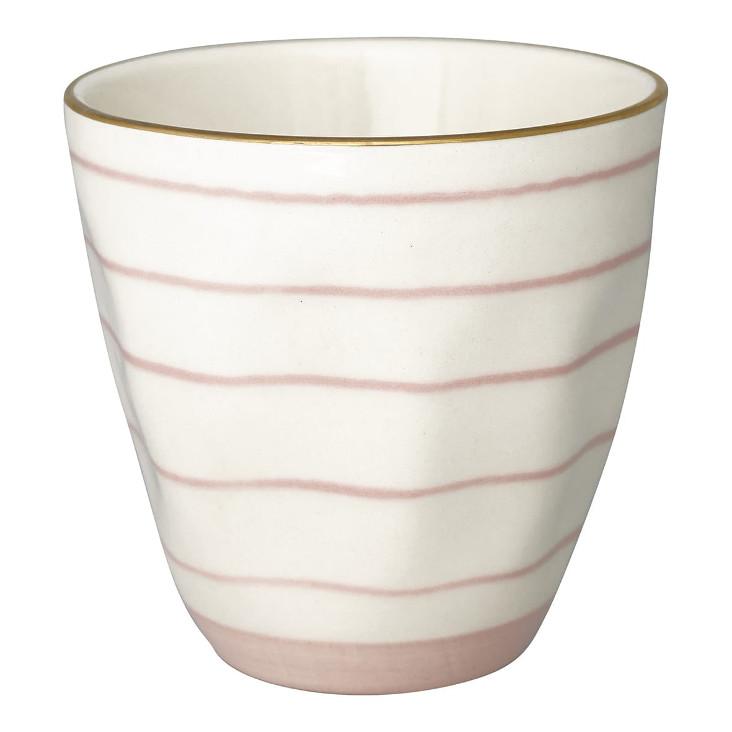 Green Gate Latte Cup Sally pale pink with gold