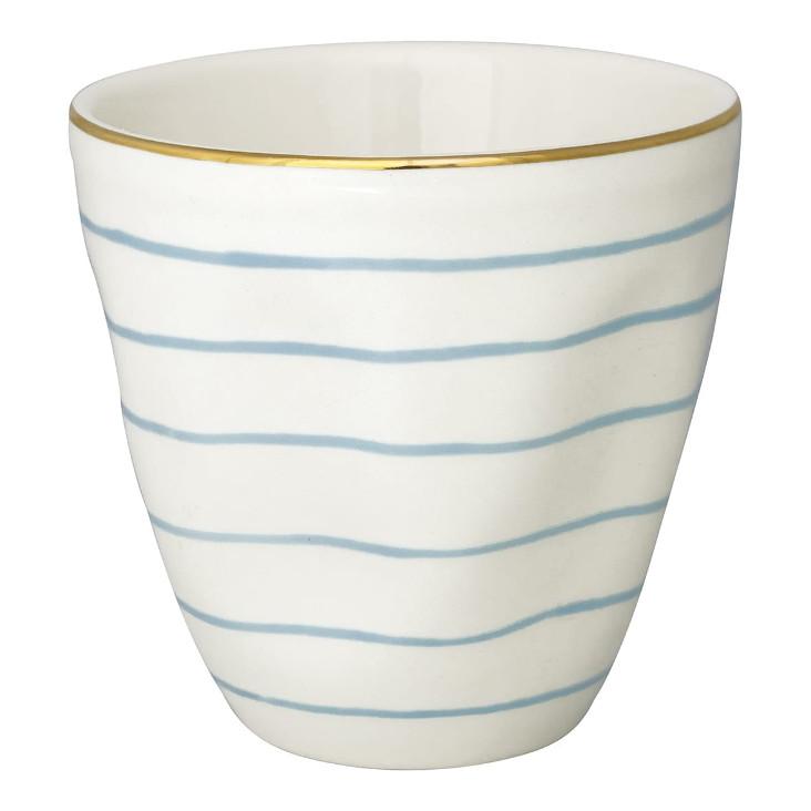 Green Gate Latte Cup Sally pale blue with gold